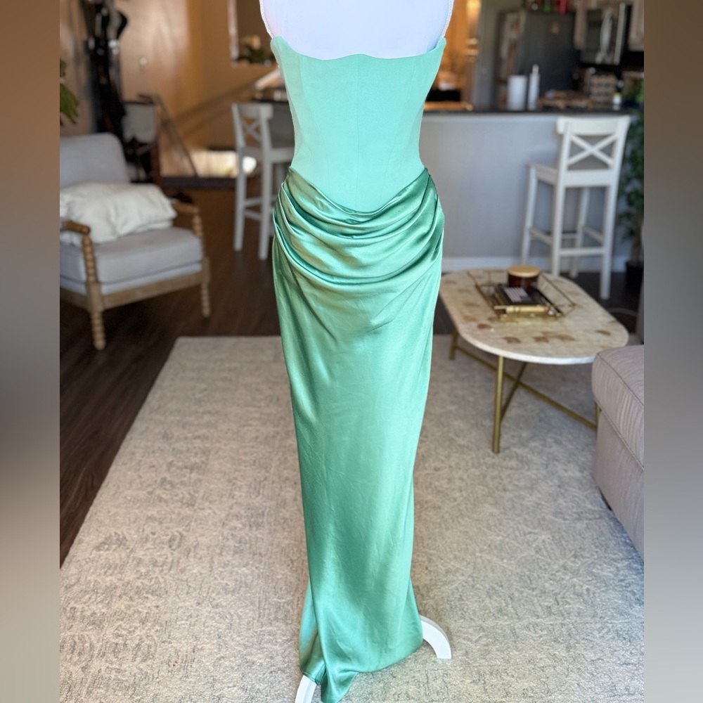 House of CB Persephone Jade Strapless Dress S
